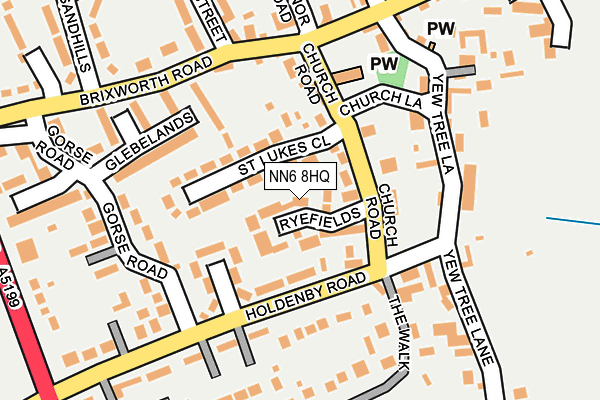 NN6 8HQ map - OS OpenMap – Local (Ordnance Survey) NN6 8HQ map - OS OpenMap – Local (Ordnance Survey)