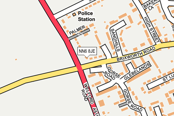 NN6 8JE map - OS OpenMap – Local (Ordnance Survey) NN6 8JE map - OS OpenMap – Local (Ordnance Survey)