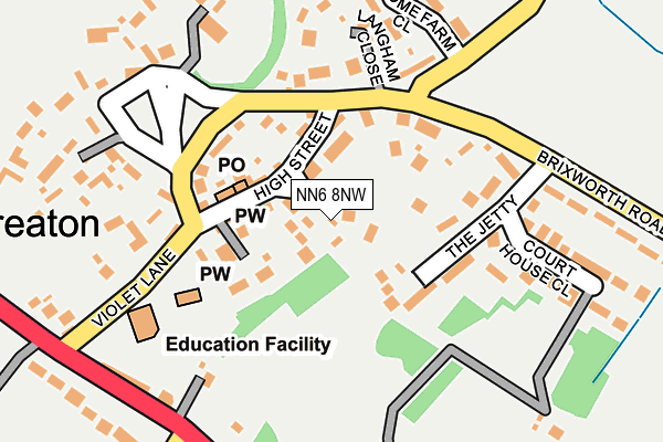 NN6 8NW map - OS OpenMap – Local (Ordnance Survey) NN6 8NW map - OS OpenMap – Local (Ordnance Survey)