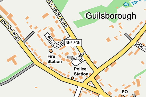 NN6 8QN map - OS OpenMap – Local (Ordnance Survey)