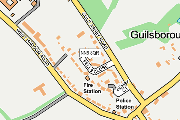 NN6 8QR map - OS OpenMap – Local (Ordnance Survey)
