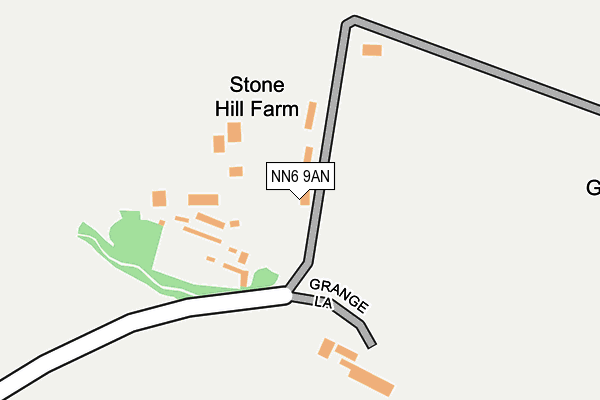 NN6 9AN map - OS OpenMap – Local (Ordnance Survey) NN6 9AN map - OS OpenMap – Local (Ordnance Survey)