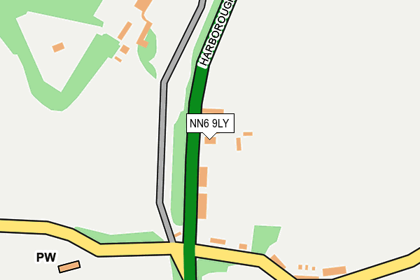 NN6 9LY map - OS OpenMap – Local (Ordnance Survey) NN6 9LY map - OS OpenMap – Local (Ordnance Survey)