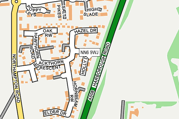 NN6 9WJ map - OS OpenMap – Local (Ordnance Survey) NN6 9WJ map - OS OpenMap – Local (Ordnance Survey)