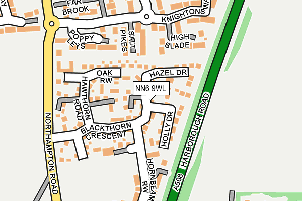 NN6 9WL map - OS OpenMap – Local (Ordnance Survey) NN6 9WL map - OS OpenMap – Local (Ordnance Survey)