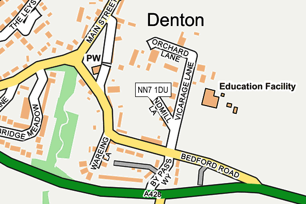 NN7 1DU map - OS OpenMap – Local (Ordnance Survey) NN7 1DU map - OS OpenMap – Local (Ordnance Survey)