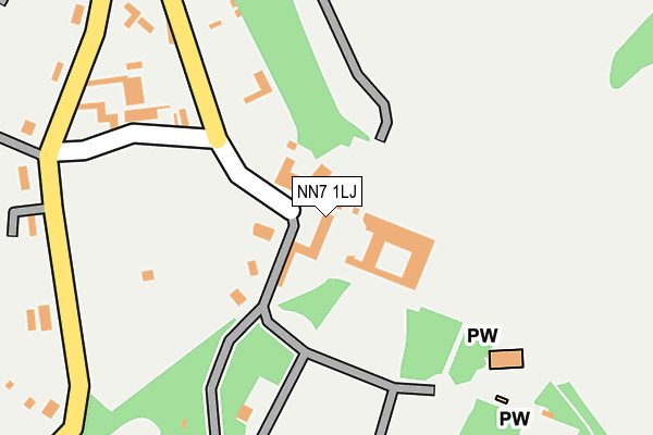 NN7 1LJ map - OS OpenMap – Local (Ordnance Survey) NN7 1LJ map - OS OpenMap – Local (Ordnance Survey)