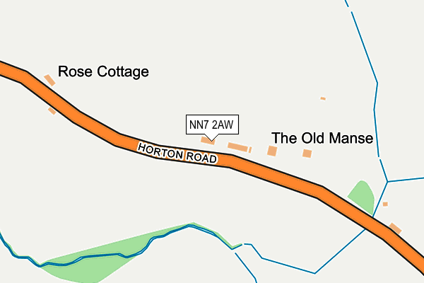 NN7 2AW map - OS OpenMap – Local (Ordnance Survey) NN7 2AW map - OS OpenMap – Local (Ordnance Survey)