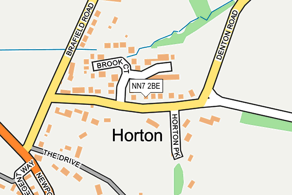 NN7 2BE map - OS OpenMap – Local (Ordnance Survey) NN7 2BE map - OS OpenMap – Local (Ordnance Survey)