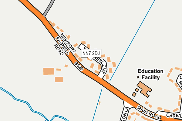 NN7 2DJ map - OS OpenMap – Local (Ordnance Survey) NN7 2DJ map - OS OpenMap – Local (Ordnance Survey)