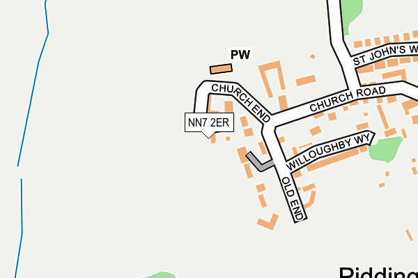 NN7 2ER map - OS OpenMap – Local (Ordnance Survey)