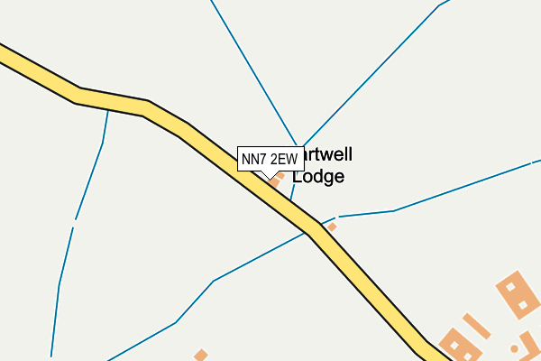 NN7 2EW map - OS OpenMap – Local (Ordnance Survey) NN7 2EW map - OS OpenMap – Local (Ordnance Survey)