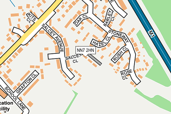NN7 2HN map - OS OpenMap – Local (Ordnance Survey) NN7 2HN map - OS OpenMap – Local (Ordnance Survey)