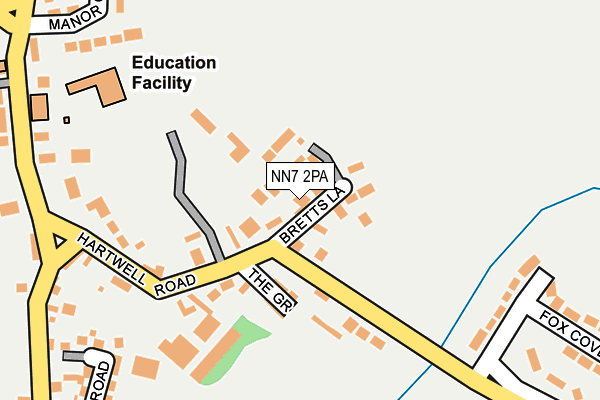 NN7 2PA map - OS OpenMap – Local (Ordnance Survey)