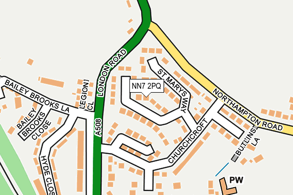 NN7 2PQ map - OS OpenMap – Local (Ordnance Survey) NN7 2PQ map - OS OpenMap – Local (Ordnance Survey)
