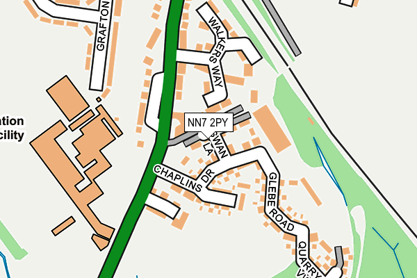 NN7 2PY map - OS OpenMap – Local (Ordnance Survey) NN7 2PY map - OS OpenMap – Local (Ordnance Survey)