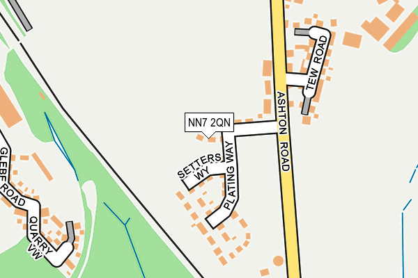 NN7 2QN map - OS OpenMap – Local (Ordnance Survey) NN7 2QN map - OS OpenMap – Local (Ordnance Survey)
