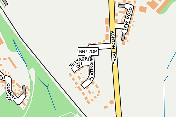 NN7 2QP map - OS OpenMap – Local (Ordnance Survey) NN7 2QP map - OS OpenMap – Local (Ordnance Survey)