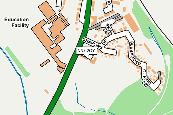 NN7 2QY map - OS OpenMap – Local (Ordnance Survey) NN7 2QY map - OS OpenMap – Local (Ordnance Survey)