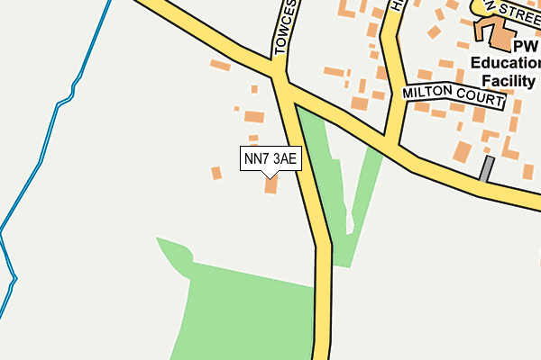 NN7 3AE map - OS OpenMap – Local (Ordnance Survey) NN7 3AE map - OS OpenMap – Local (Ordnance Survey)