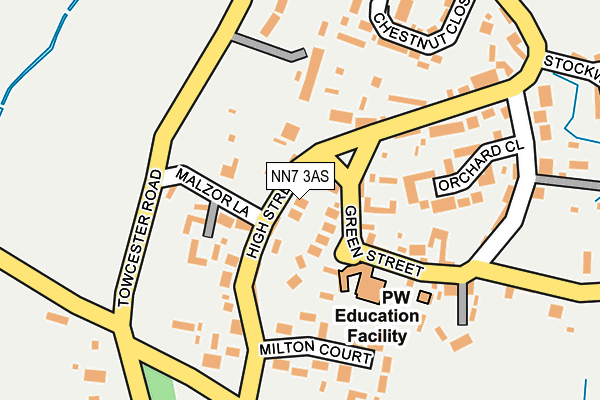 NN7 3AS map - OS OpenMap – Local (Ordnance Survey) NN7 3AS map - OS OpenMap – Local (Ordnance Survey)