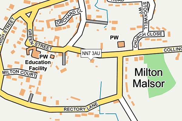 NN7 3AU map - OS OpenMap – Local (Ordnance Survey) NN7 3AU map - OS OpenMap – Local (Ordnance Survey)