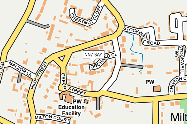 NN7 3AY map - OS OpenMap – Local (Ordnance Survey) NN7 3AY map - OS OpenMap – Local (Ordnance Survey)