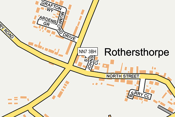 NN7 3BH map - OS OpenMap – Local (Ordnance Survey) NN7 3BH map - OS OpenMap – Local (Ordnance Survey)