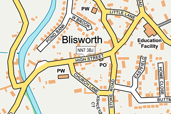 NN7 3BJ map - OS OpenMap – Local (Ordnance Survey) NN7 3BJ map - OS OpenMap – Local (Ordnance Survey)