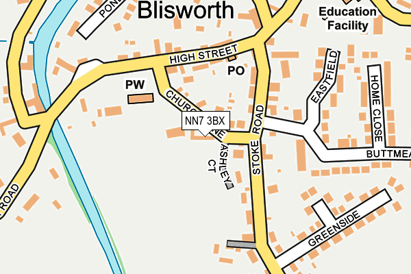 NN7 3BX map - OS OpenMap – Local (Ordnance Survey) NN7 3BX map - OS OpenMap – Local (Ordnance Survey)