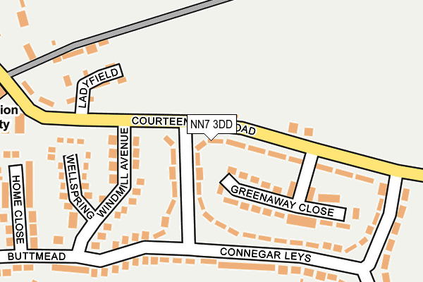 NN7 3DD map - OS OpenMap – Local (Ordnance Survey) NN7 3DD map - OS OpenMap – Local (Ordnance Survey)