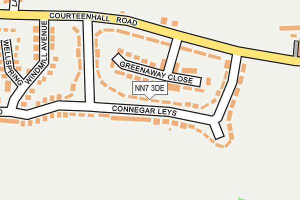 NN7 3DE map - OS OpenMap – Local (Ordnance Survey)