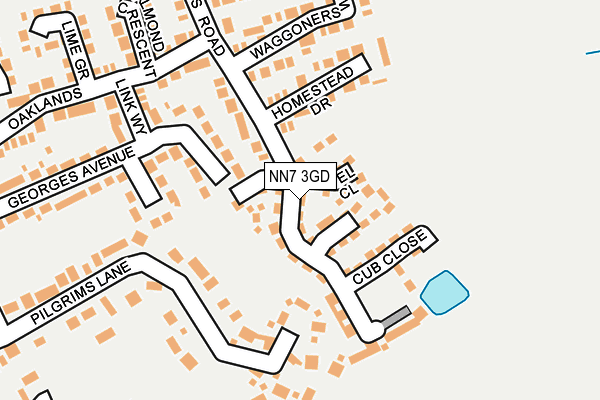 NN7 3GD map - OS OpenMap – Local (Ordnance Survey) NN7 3GD map - OS OpenMap – Local (Ordnance Survey)