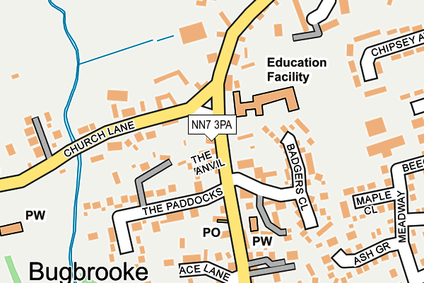 NN7 3PA map - OS OpenMap – Local (Ordnance Survey) NN7 3PA map - OS OpenMap – Local (Ordnance Survey)