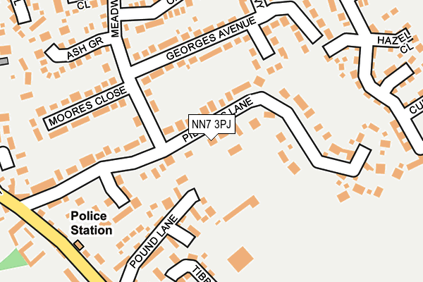NN7 3PJ map - OS OpenMap – Local (Ordnance Survey) NN7 3PJ map - OS OpenMap – Local (Ordnance Survey)