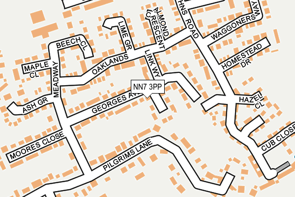 NN7 3PP map - OS OpenMap – Local (Ordnance Survey) NN7 3PP map - OS OpenMap – Local (Ordnance Survey)