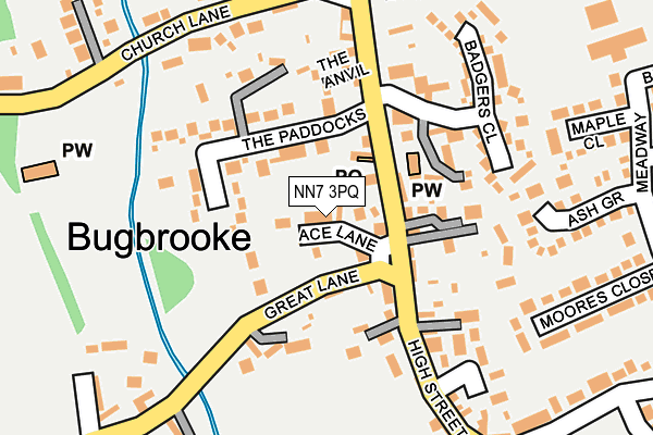NN7 3PQ map - OS OpenMap – Local (Ordnance Survey) NN7 3PQ map - OS OpenMap – Local (Ordnance Survey)