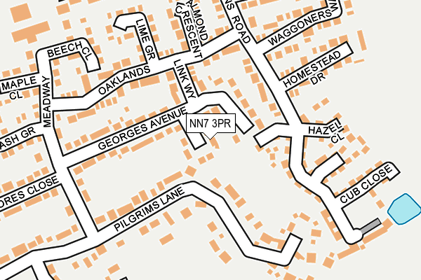 NN7 3PR map - OS OpenMap – Local (Ordnance Survey) NN7 3PR map - OS OpenMap – Local (Ordnance Survey)