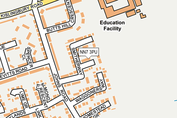 NN7 3PU map - OS OpenMap – Local (Ordnance Survey) NN7 3PU map - OS OpenMap – Local (Ordnance Survey)