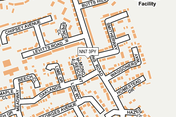 NN7 3PY map - OS OpenMap – Local (Ordnance Survey) NN7 3PY map - OS OpenMap – Local (Ordnance Survey)