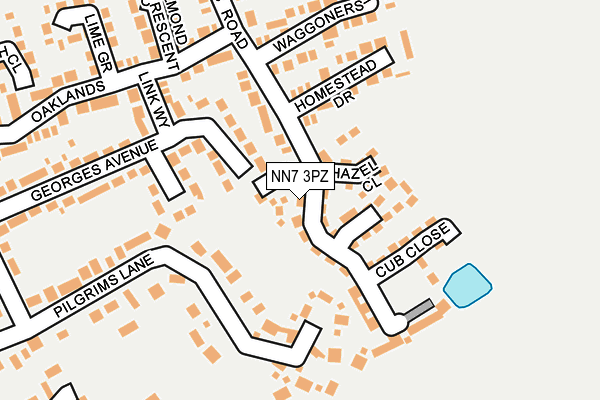 NN7 3PZ map - OS OpenMap – Local (Ordnance Survey) NN7 3PZ map - OS OpenMap – Local (Ordnance Survey)