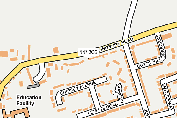 NN7 3QG map - OS OpenMap – Local (Ordnance Survey) NN7 3QG map - OS OpenMap – Local (Ordnance Survey)