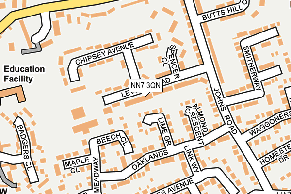 NN7 3QN map - OS OpenMap – Local (Ordnance Survey) NN7 3QN map - OS OpenMap – Local (Ordnance Survey)