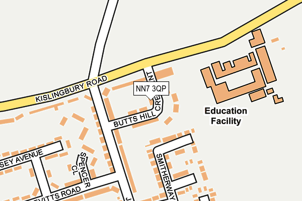 NN7 3QP map - OS OpenMap – Local (Ordnance Survey) NN7 3QP map - OS OpenMap – Local (Ordnance Survey)