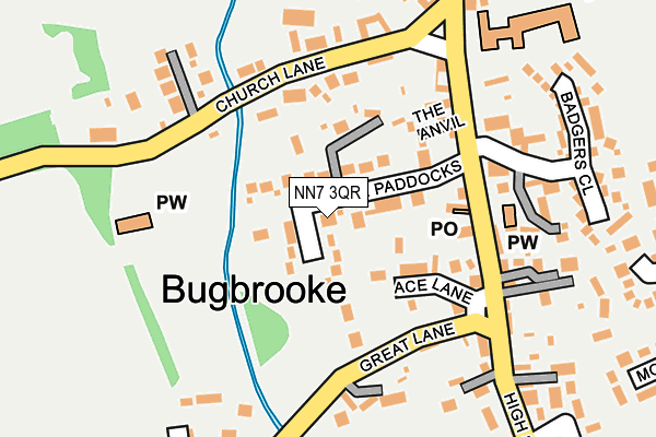 NN7 3QR map - OS OpenMap – Local (Ordnance Survey) NN7 3QR map - OS OpenMap – Local (Ordnance Survey)
