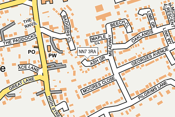 NN7 3RA map - OS OpenMap – Local (Ordnance Survey) NN7 3RA map - OS OpenMap – Local (Ordnance Survey)