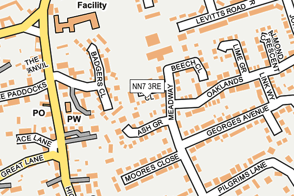 NN7 3RE map - OS OpenMap – Local (Ordnance Survey) NN7 3RE map - OS OpenMap – Local (Ordnance Survey)