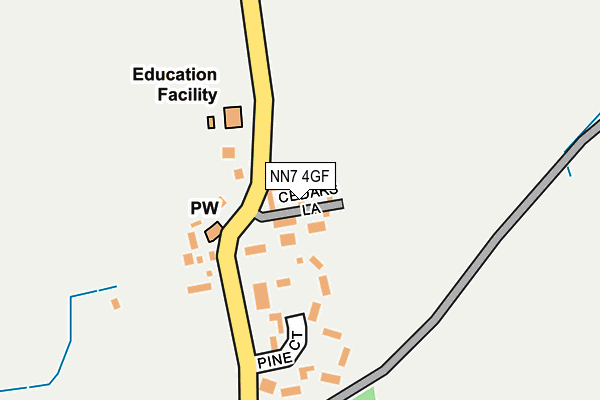 NN7 4GF map - OS OpenMap – Local (Ordnance Survey) NN7 4GF map - OS OpenMap – Local (Ordnance Survey)