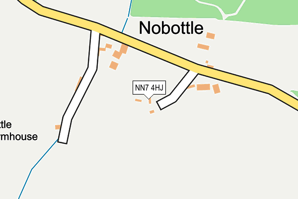 NN7 4HJ map - OS OpenMap – Local (Ordnance Survey) NN7 4HJ map - OS OpenMap – Local (Ordnance Survey)