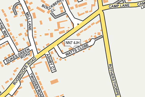 NN7 4JH map - OS OpenMap – Local (Ordnance Survey) NN7 4JH map - OS OpenMap – Local (Ordnance Survey)
